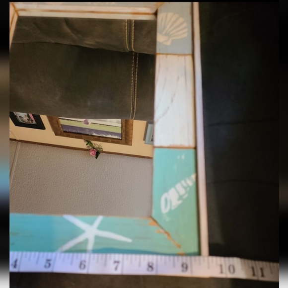 Rustic Seashell Mirror - Picture 5 of 8